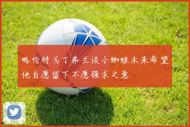 略伦特戈丁弗兰谈小蜘蛛未来希望他自愿留下不愿强求之意
